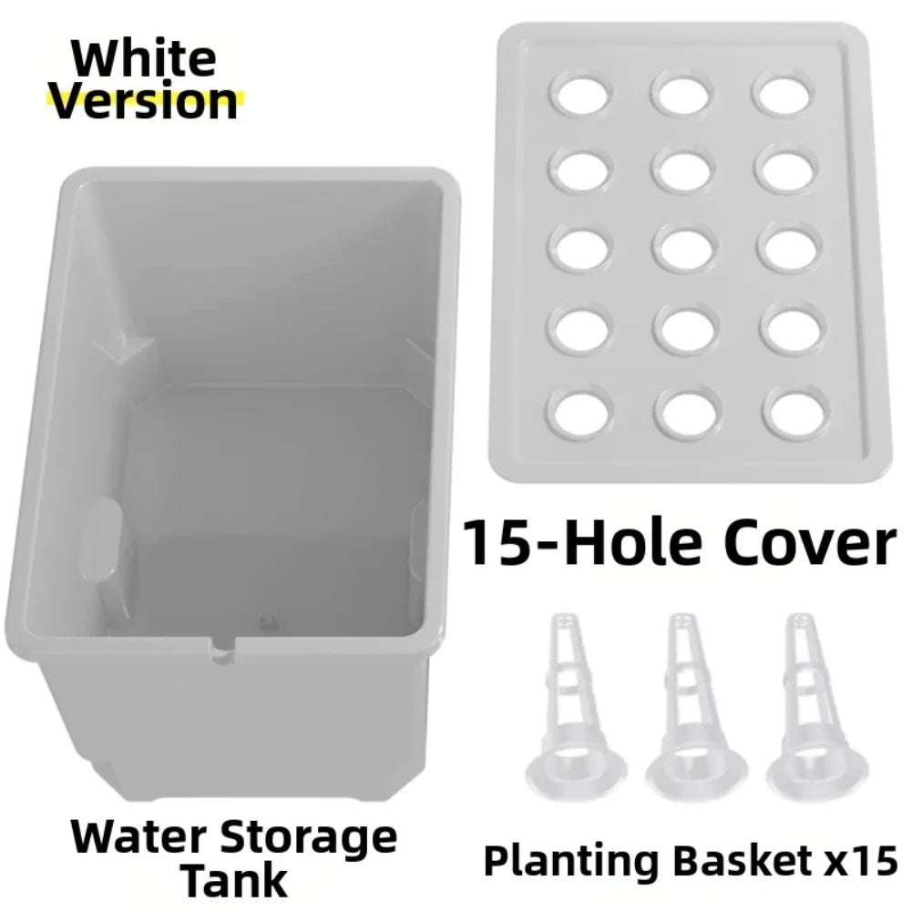 For Indoor Gardening 15-hole System Indoor Herb Garden Space-saving Design Countertop Friendly Plastic Construction