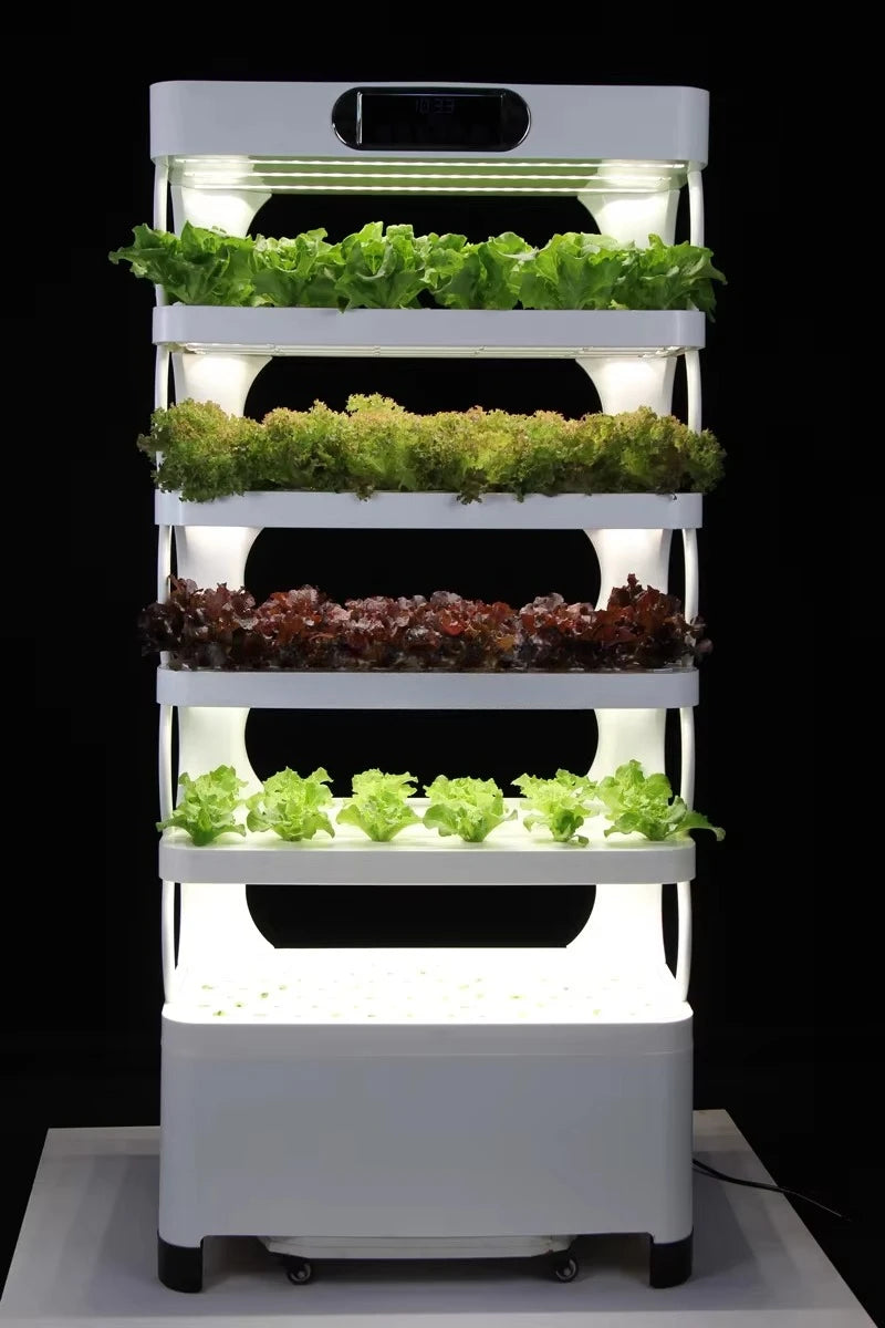Indoor Home Smart Herb Garden Intelligente Microgreens Aquaponics Aeroponic Vertical Hydroponic Kit Hydroponics Growing System